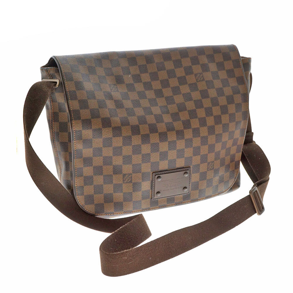 LOUIS VUITTON LV Brooklyn Shoulder Bag Ebene Brown Crossbody